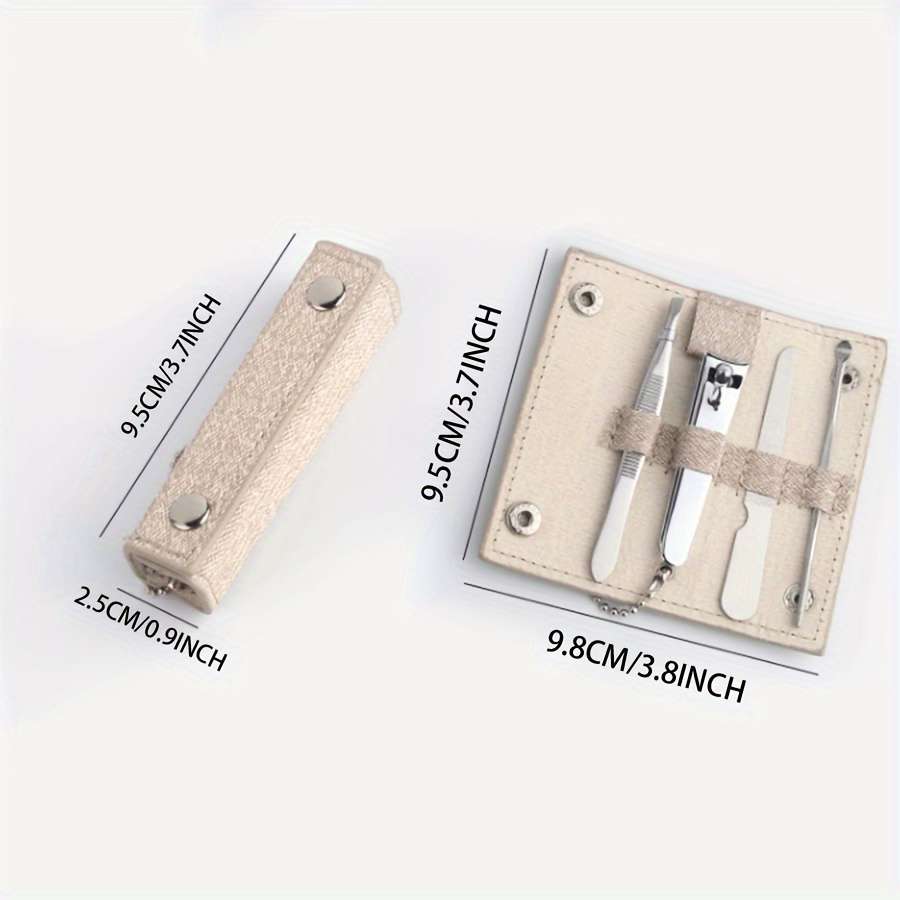 4pcs Carbon Steel Stainless Steel Beauty Tool Kit Hypoallergenic No Electricity or Battery Ne