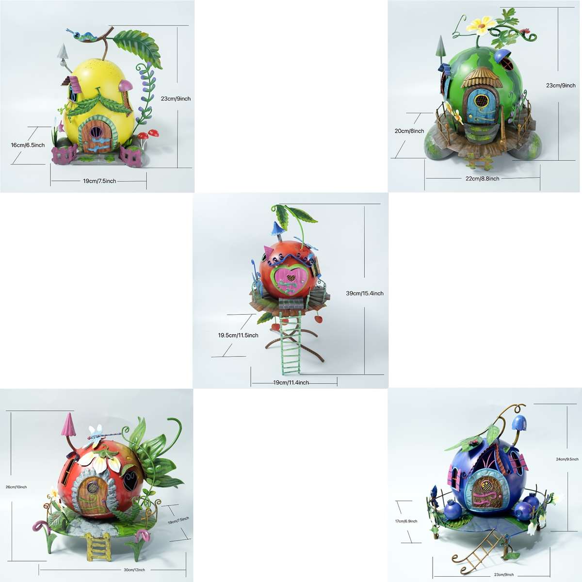 3Pcs Years Statue Style No Theme Tale Vibrant Insert Electricity Miniature Decor
