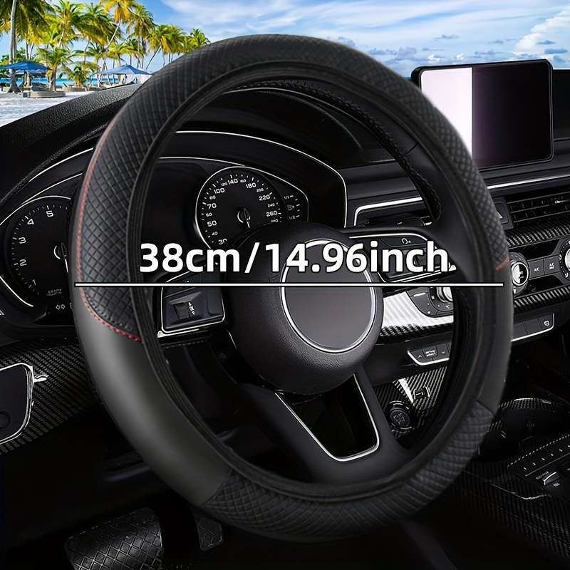 Car Steering Wheel Cover Grey