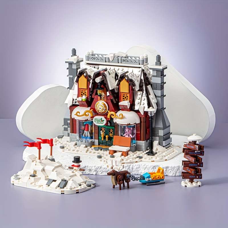 Building Toy Architectural Model Toy Set Style Santa S House