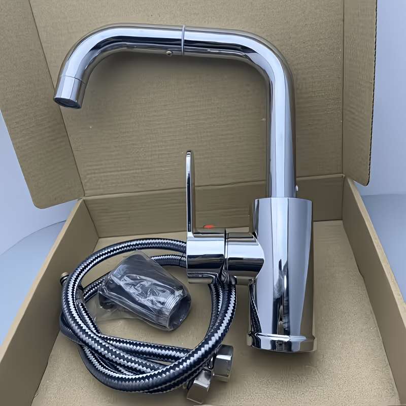 Faucet Silvery  Includes 2 60Cm Tubes