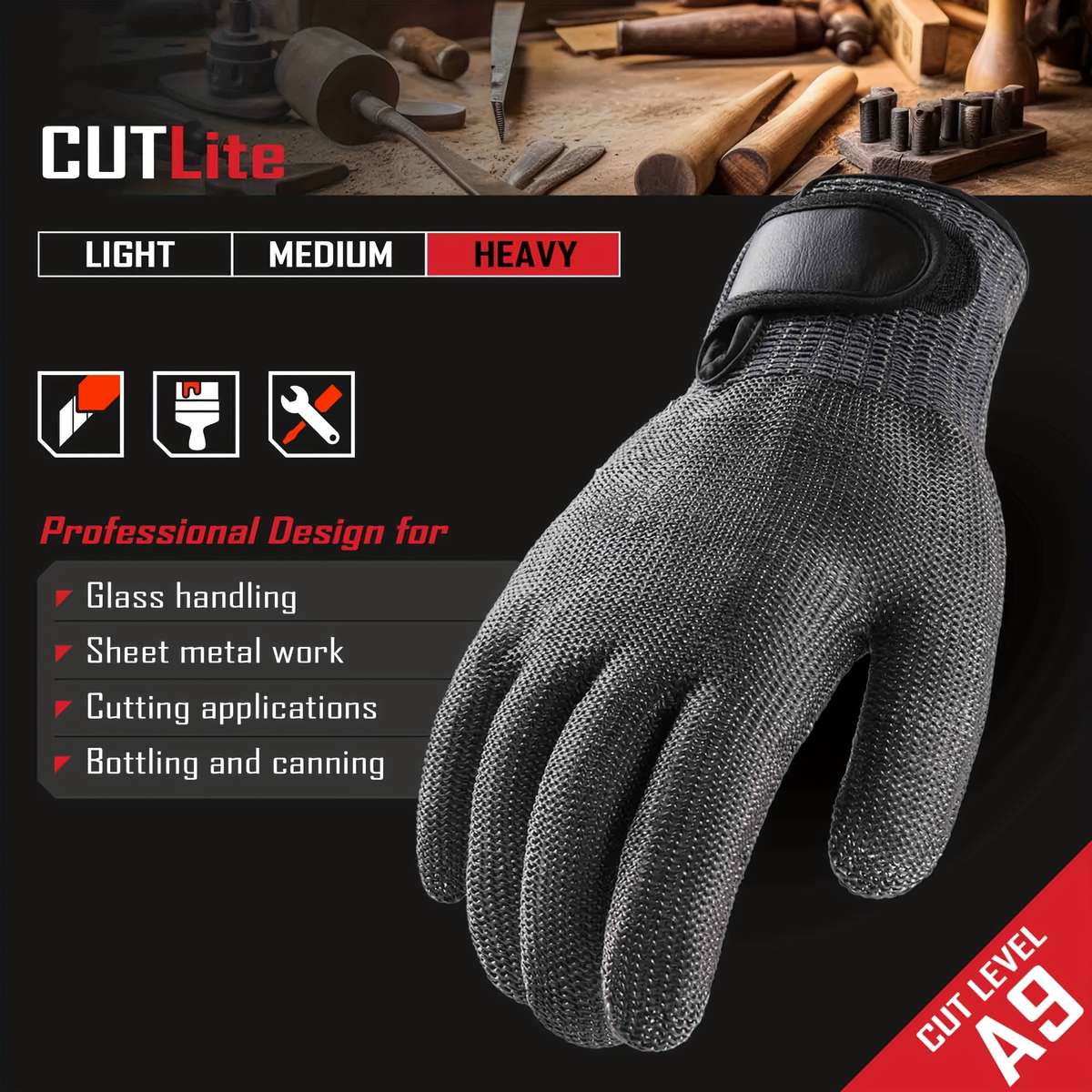 Work Gloves Model Left Hand1 Pack Sizem