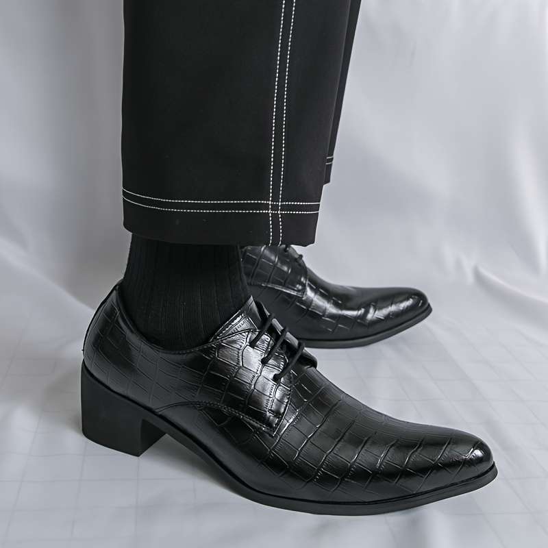 Mens Leather Shoes Color Black Sizeuk 8