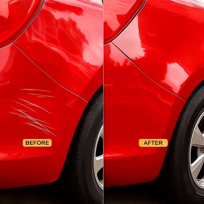 Car Scratch Repair Tool Color 2Pcs Red