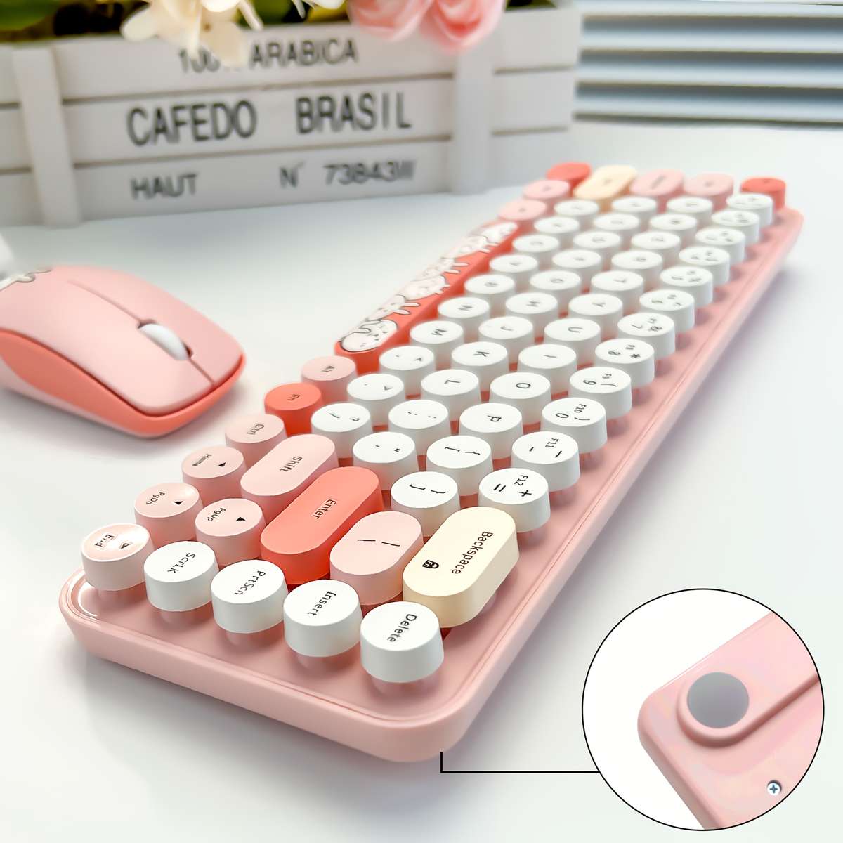Keyboard Color Gray Mixed Colors