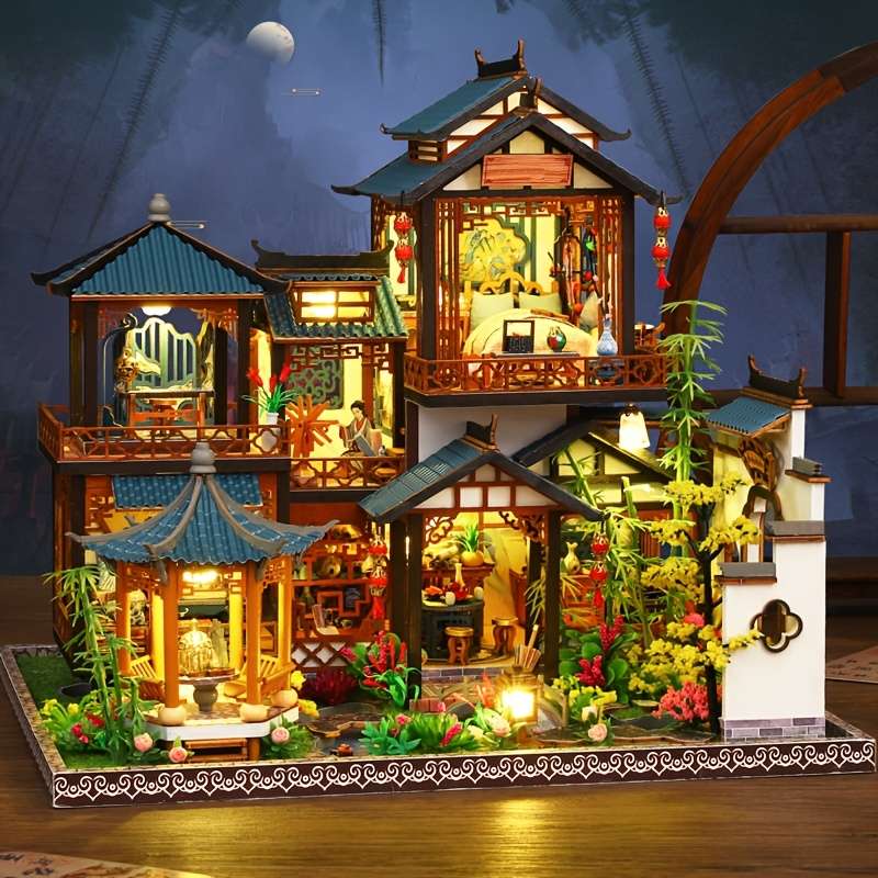 3D Model Desktop Ornament Style Elegant Lanting