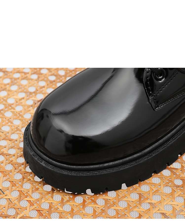 Mens Leather Shoes Color Black Sizeuk 7