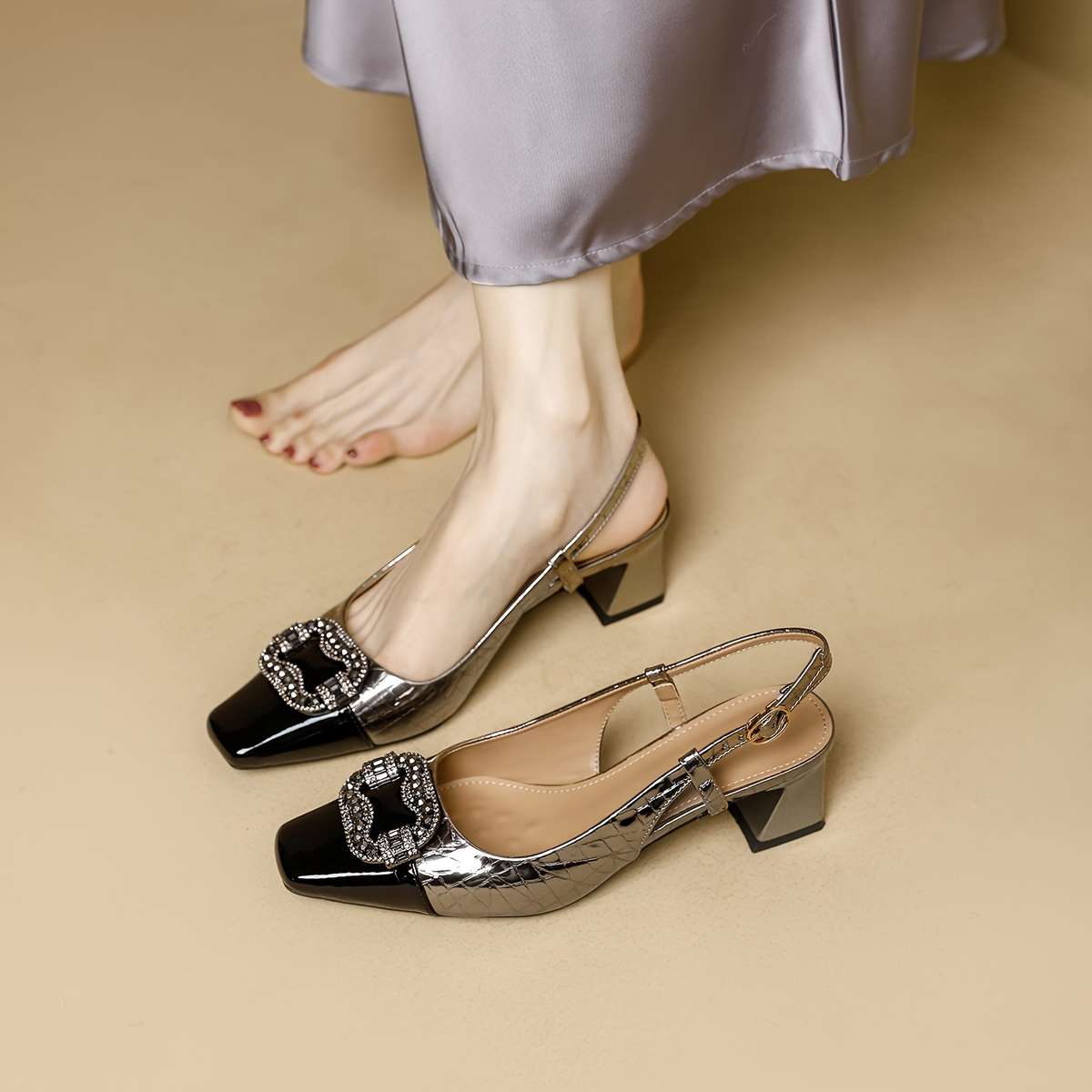 Women S High Heels Color Golden Sizeuk 3.5