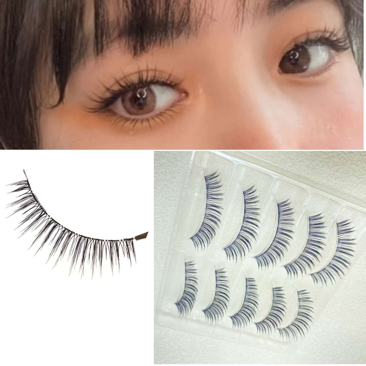 5 Pairs Natural C Curl False Eyelashes Style Nature
