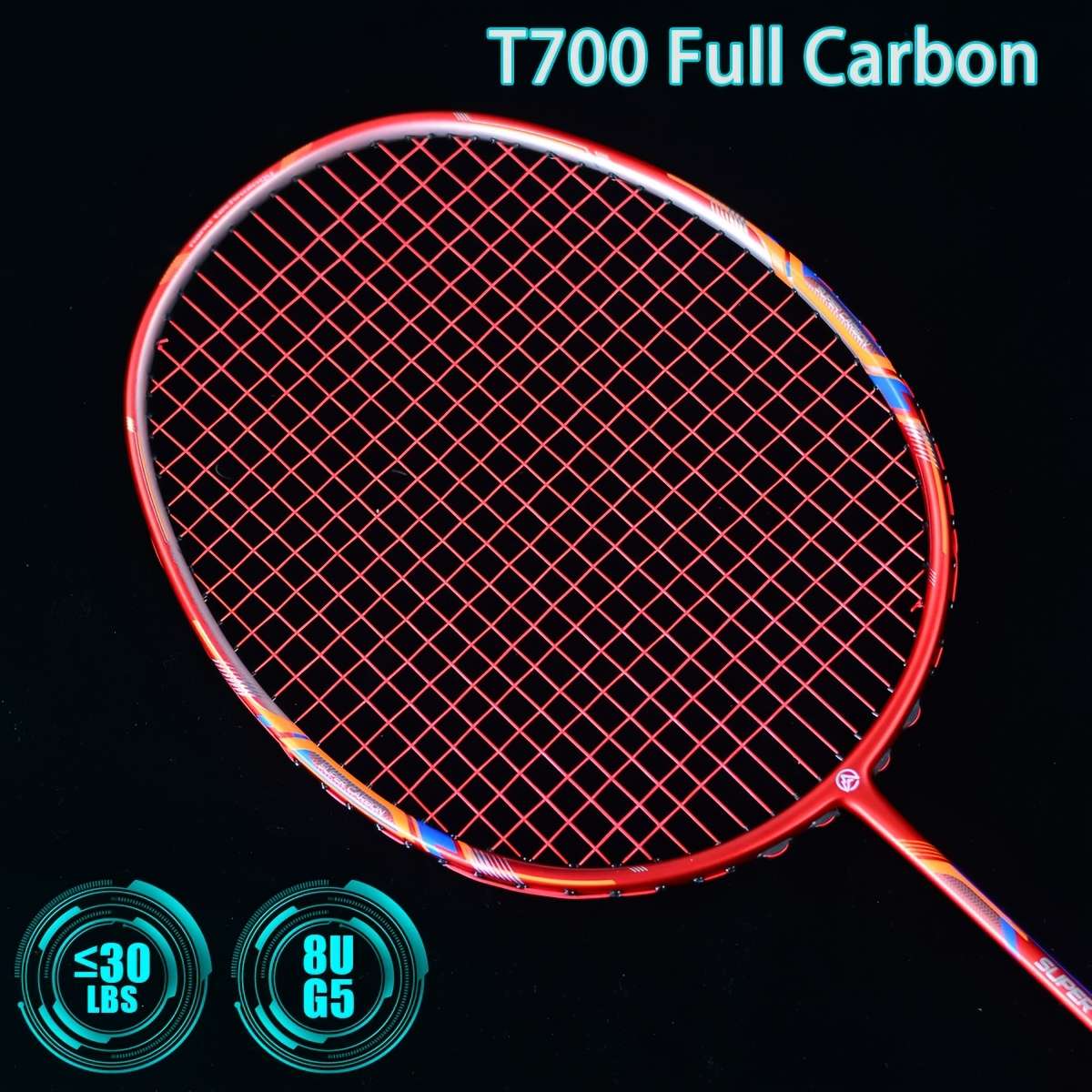 Badminton Racket Items Red  Free Bag