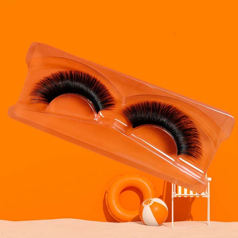 5 Pairs Natural Volume Mink Lashes Color 5pairs Mixed Colourful Eyelash 07mm