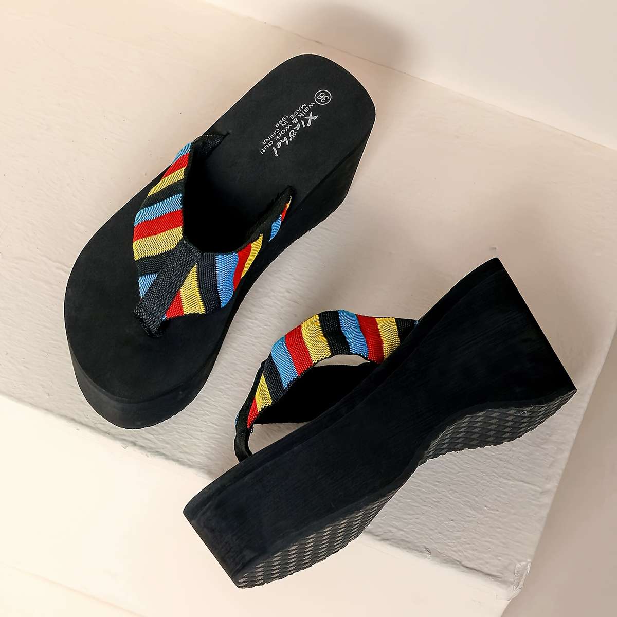 Ladies Summer Flip Flops Black Uk 4