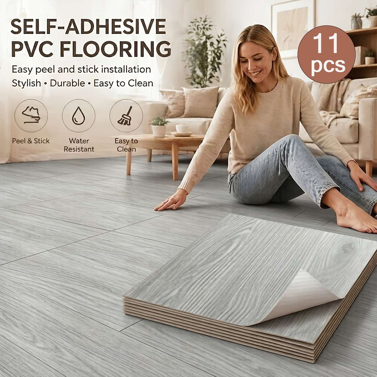 Self Adhesive Floor Stickers Gybdm06 30.5Cm*30.5Cm 22Pieces
