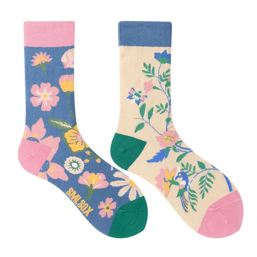 Women S Socks Color 1 Pair Of Flowers Size Onesize