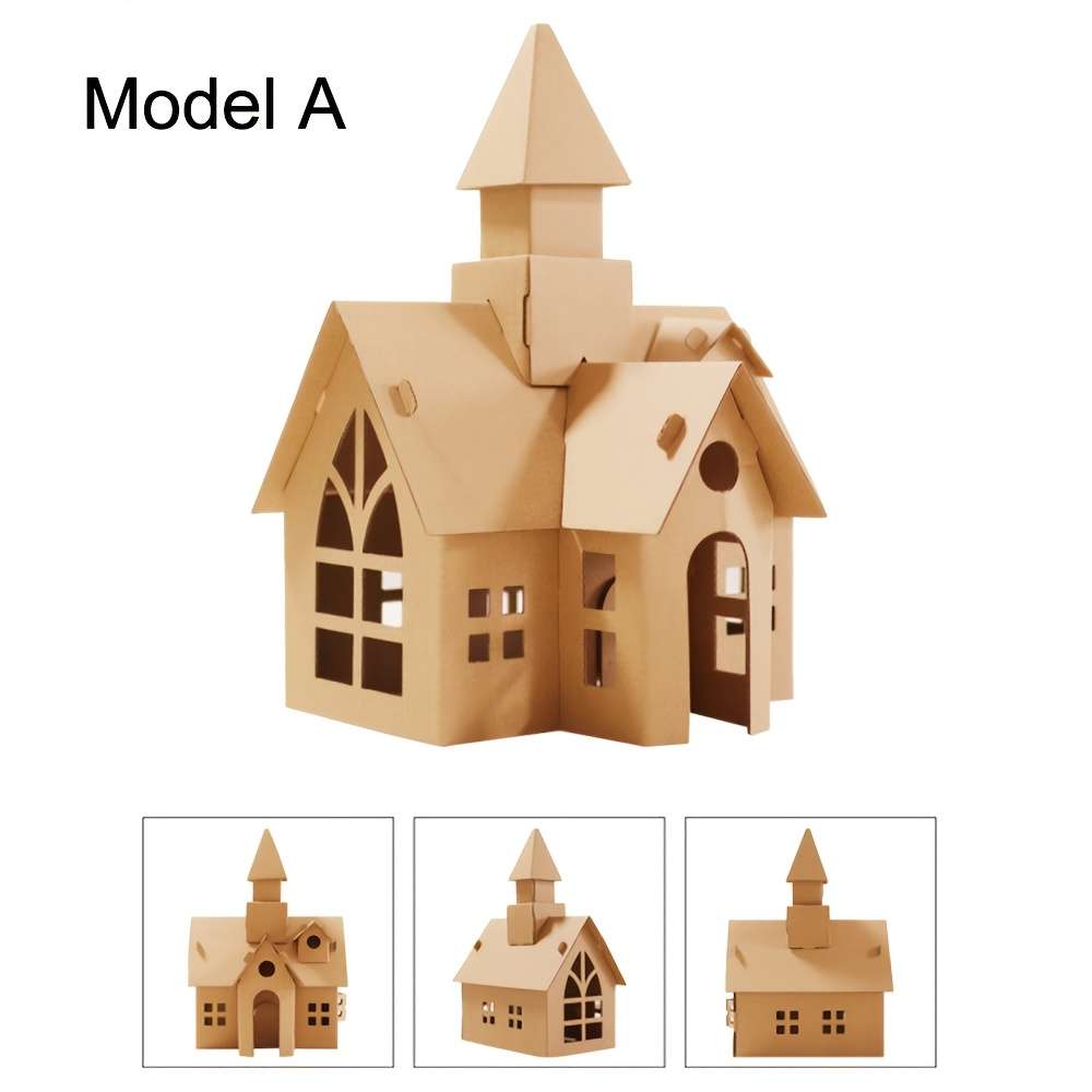 Building Toy Architectural Model Toy Set Color Style A Garden Castle Quantity 5Pcs