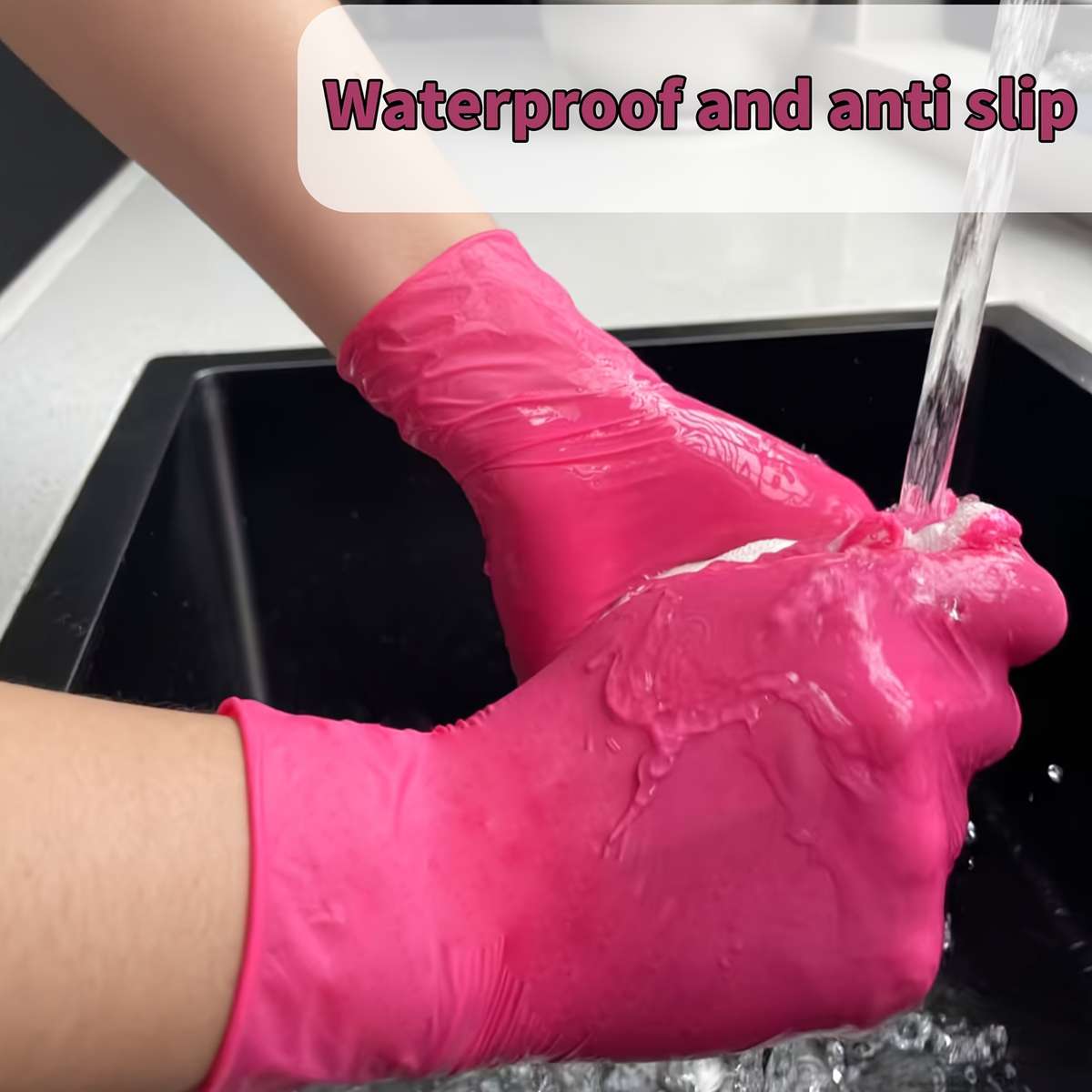 50pcs Size M Household Cleaning Gloves