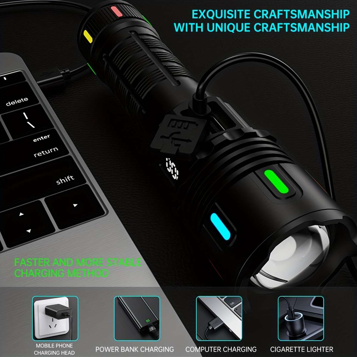 Premium 1Pc Ultra Bright Mode High Lumen Flashlight Professional Reliable