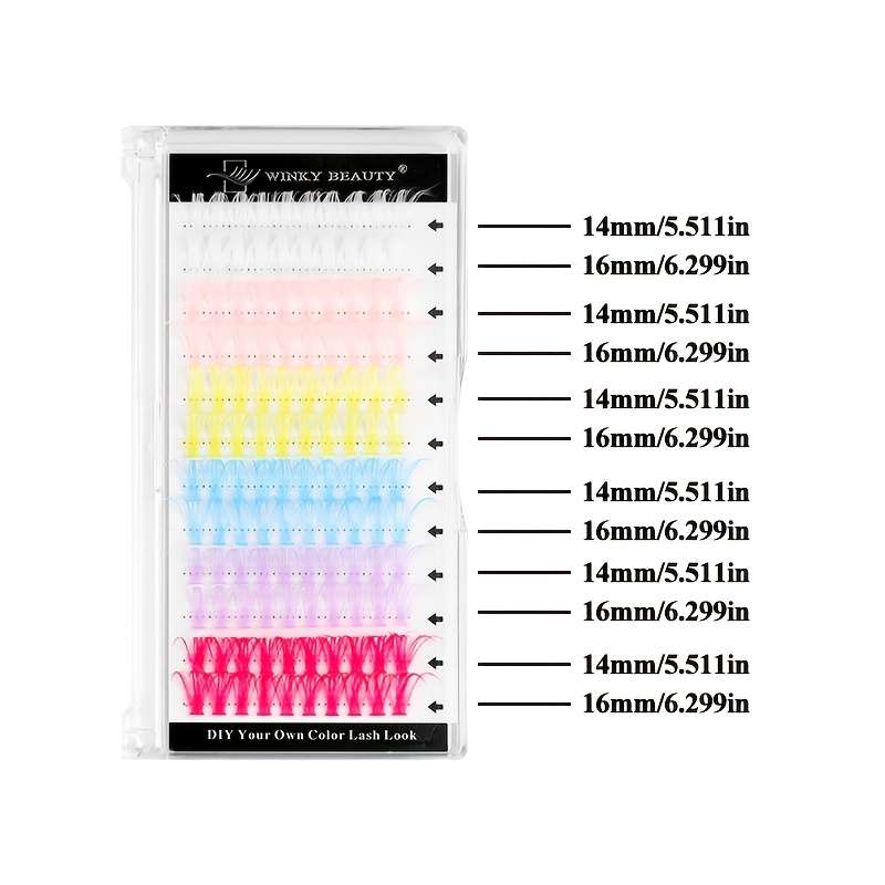 120pcs Natural Volume False Eyelashes Model 40dlight 07mm