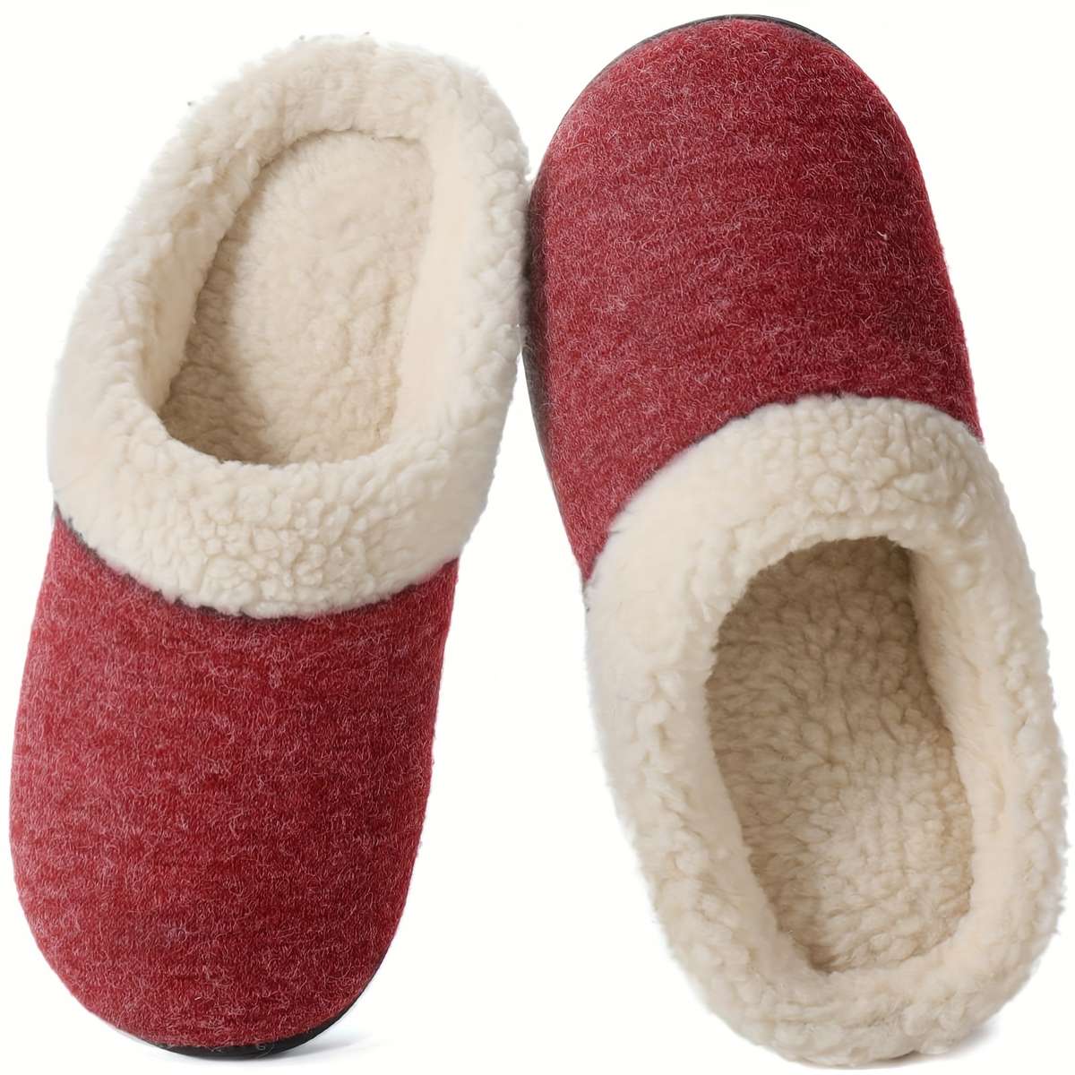 Cotton Slippers Color Crimson Sizeuk 6.5-7