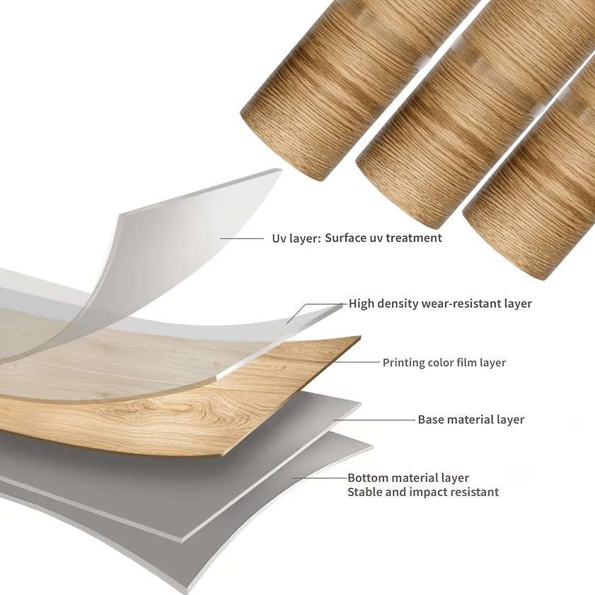 Self Adhesive Floor Stickers 2 Roll Wood Grain