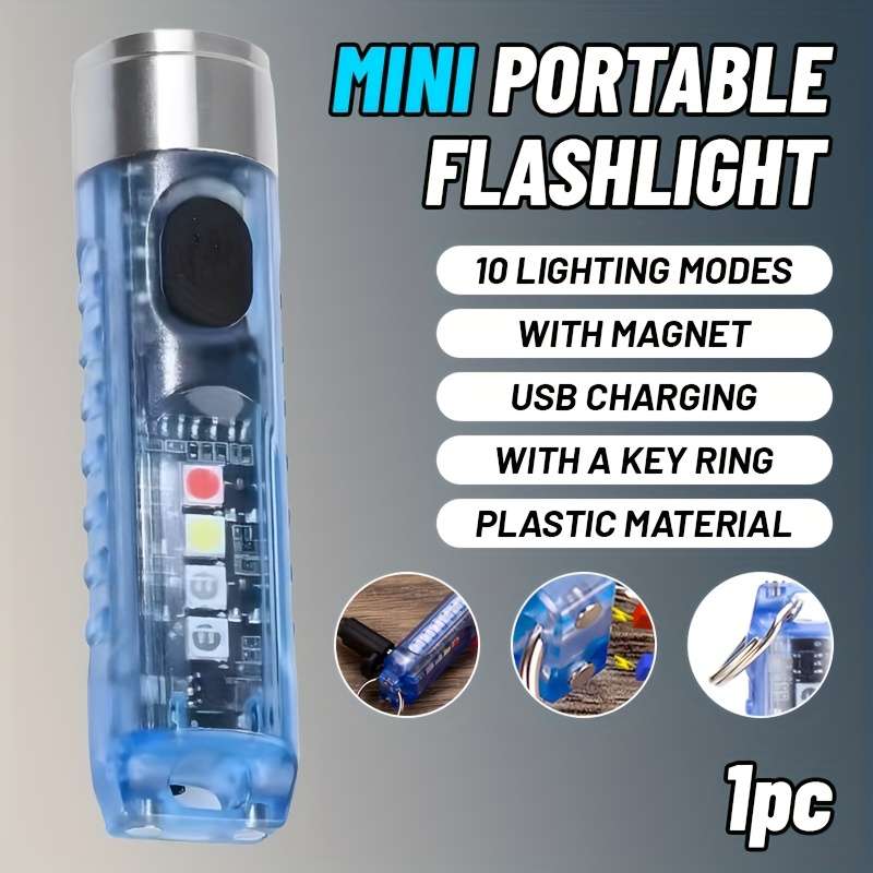 Versatile 1Pc Portable Mini Led Flashlight With Usb Travel Reliable Solution