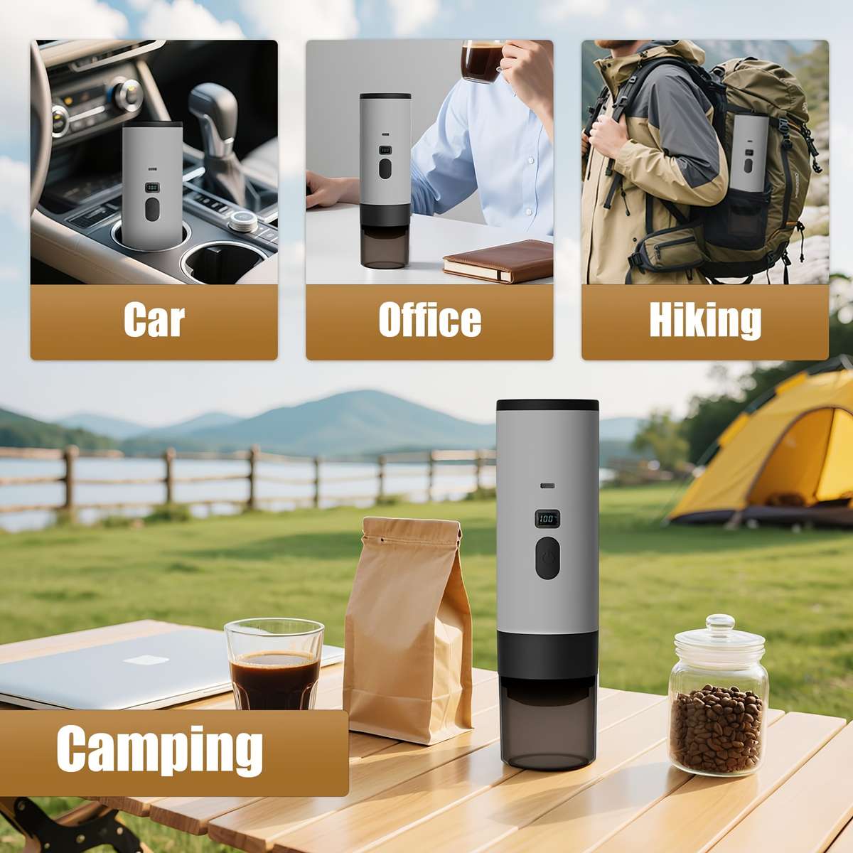 Journey Into Coffee Oasis Ultimate Portable Espresso Machine Digital Precision