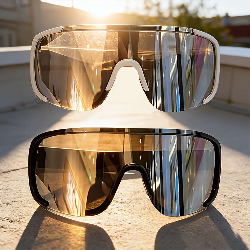 Cycling Glasses Color Black Frame White Mercury  Black Frame White Mercury