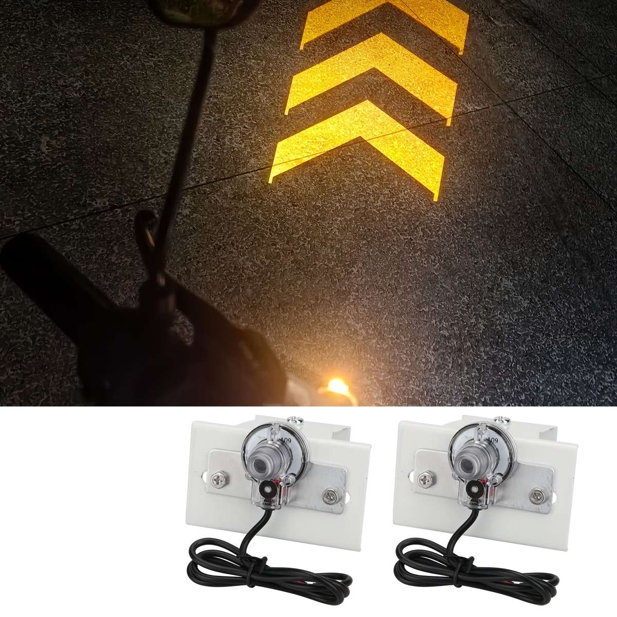 2pcs Atmosphere Lights Projection Lights Night Driving Arrows Indicator Neon Light