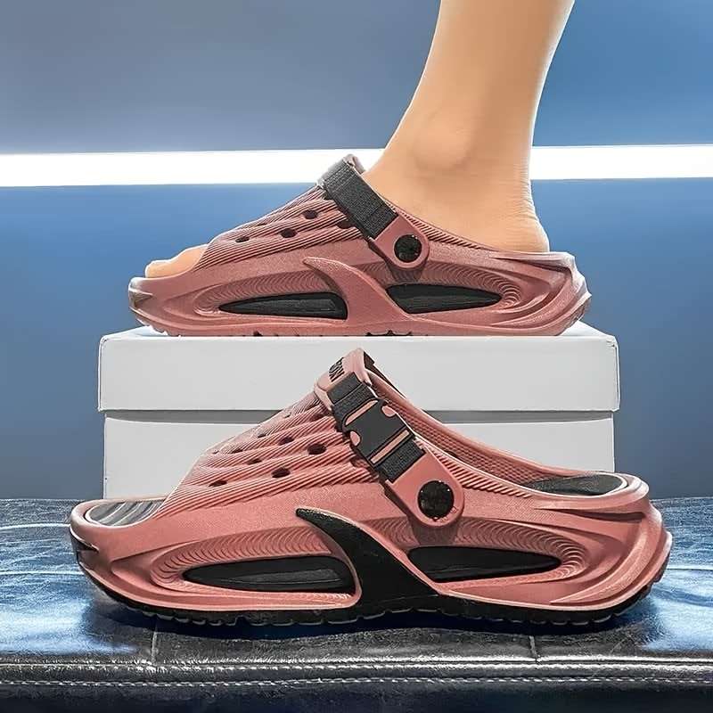 Sandals Color Red Black Size Uk 8.5 9