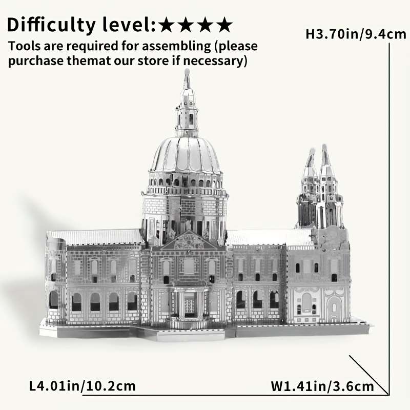 3D Building Model Puzzle Set Items St. Paul S Cathedral