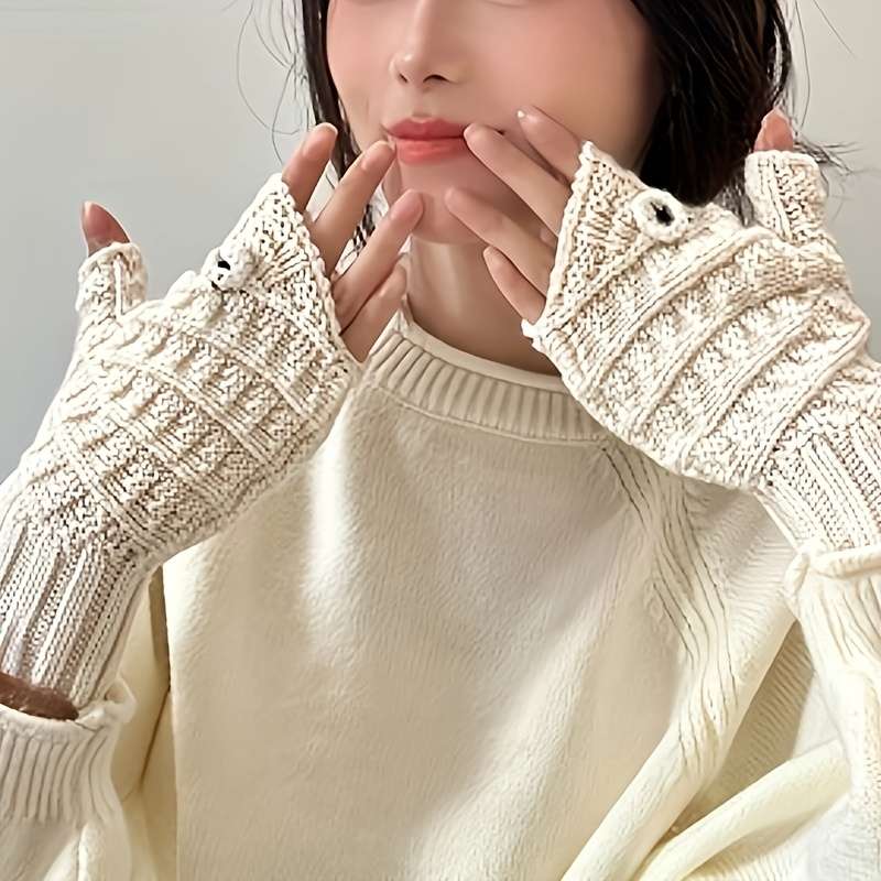 Gloves Color 1Pair Grey