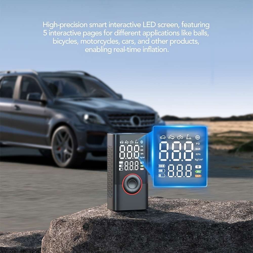 Multifunctional Smart Wireless Digital Display Portable Car Tire Pump
