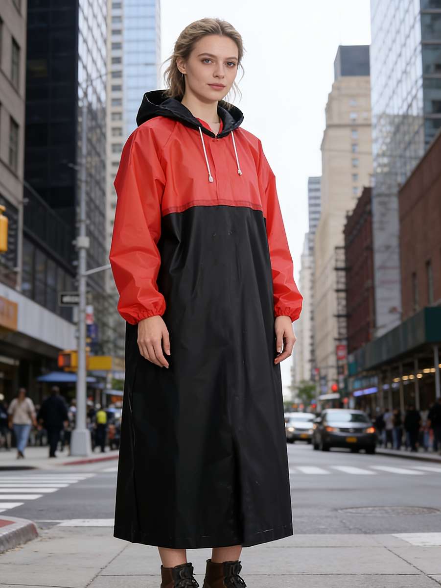 Raincoat Blackred Size Asian Onesize