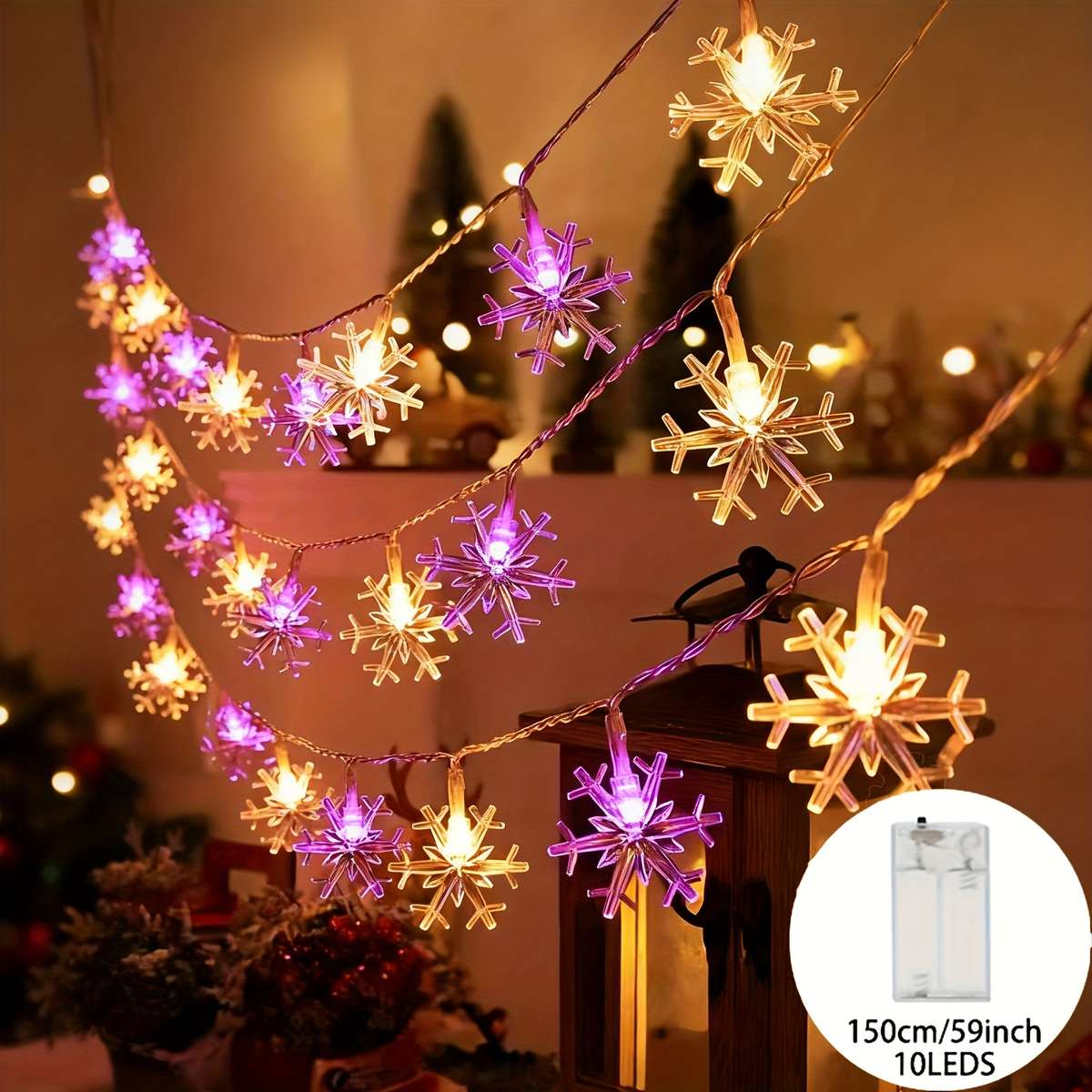 Christmas Lights Pink Warm Light Size 6M 236Inch