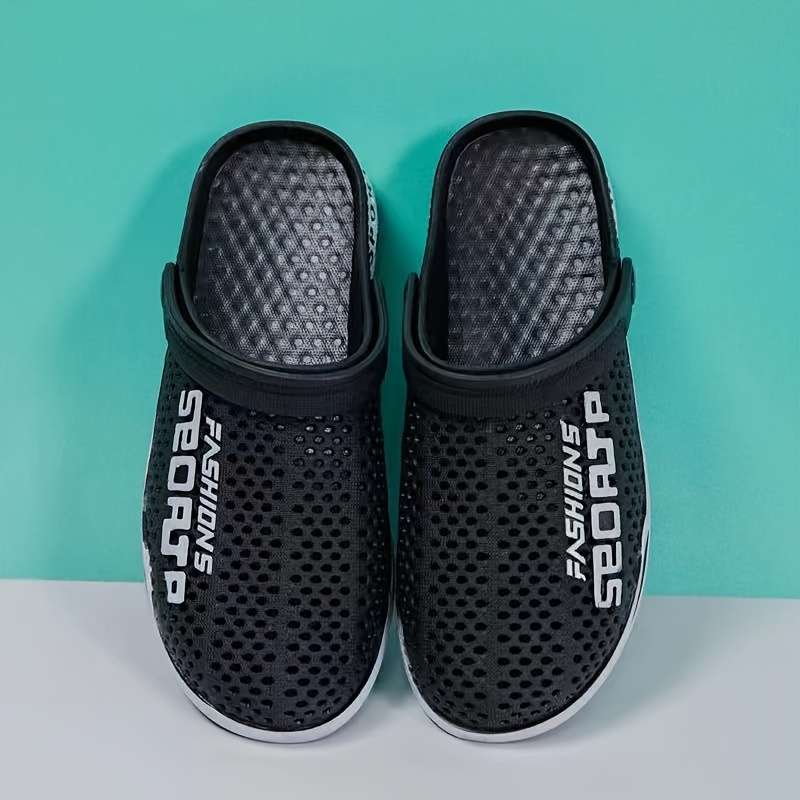 Men Slippers Summer Style Grey Size Uk 7