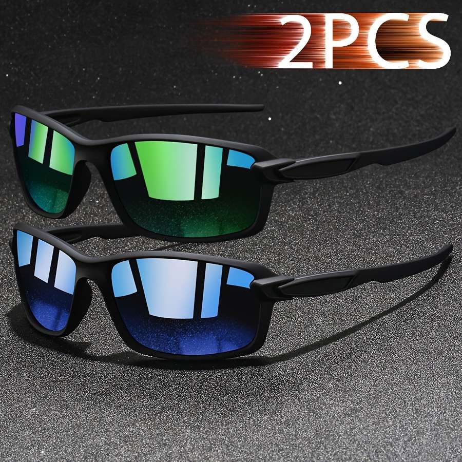 Cycling Glasses Color 2Pcs Redmirror Black