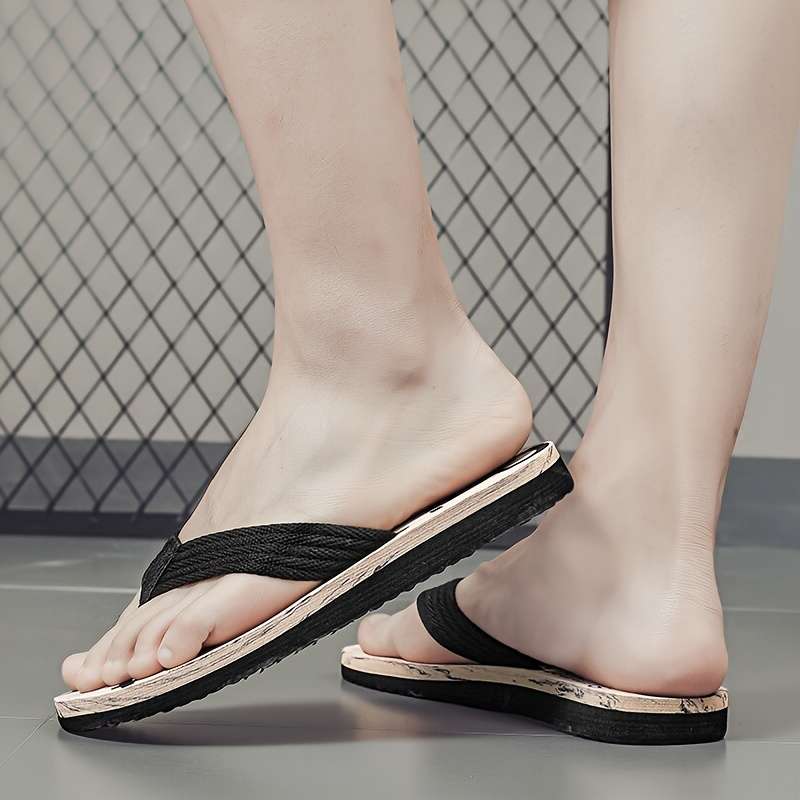 Men Slippers Summer Style Grey Size Uk 7