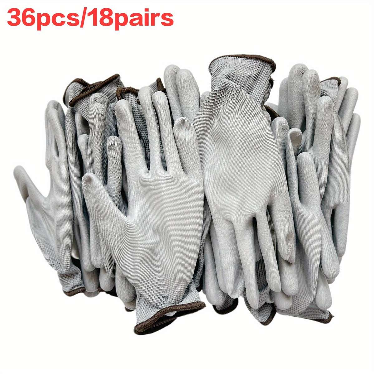 Work Gloves Color Gray Sizel