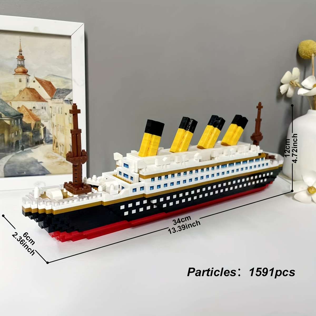3D Jigsaw Puzzle Model Ship Items Titanic 1591Pcs