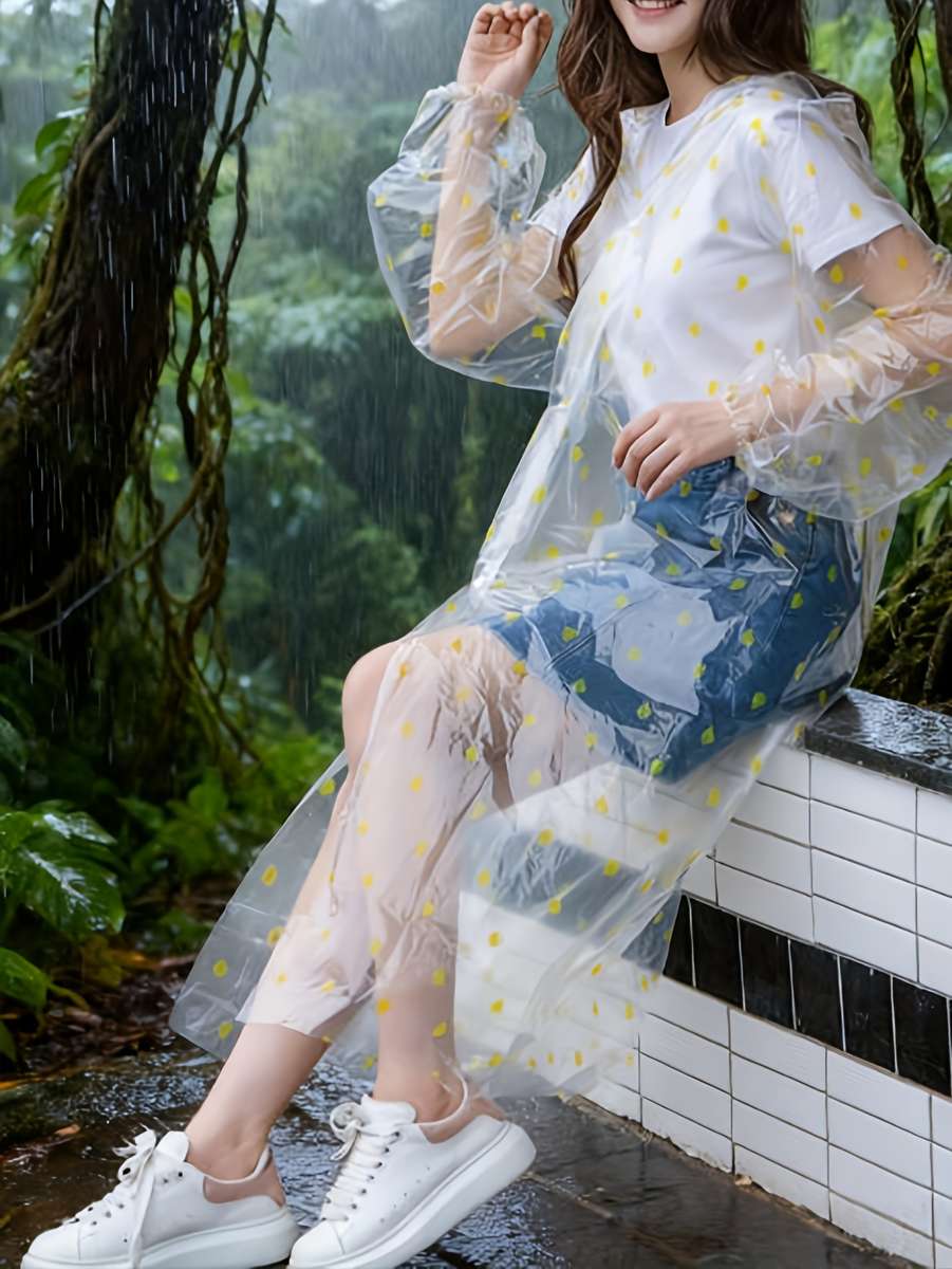 Raincoat Transparent Size Onesize