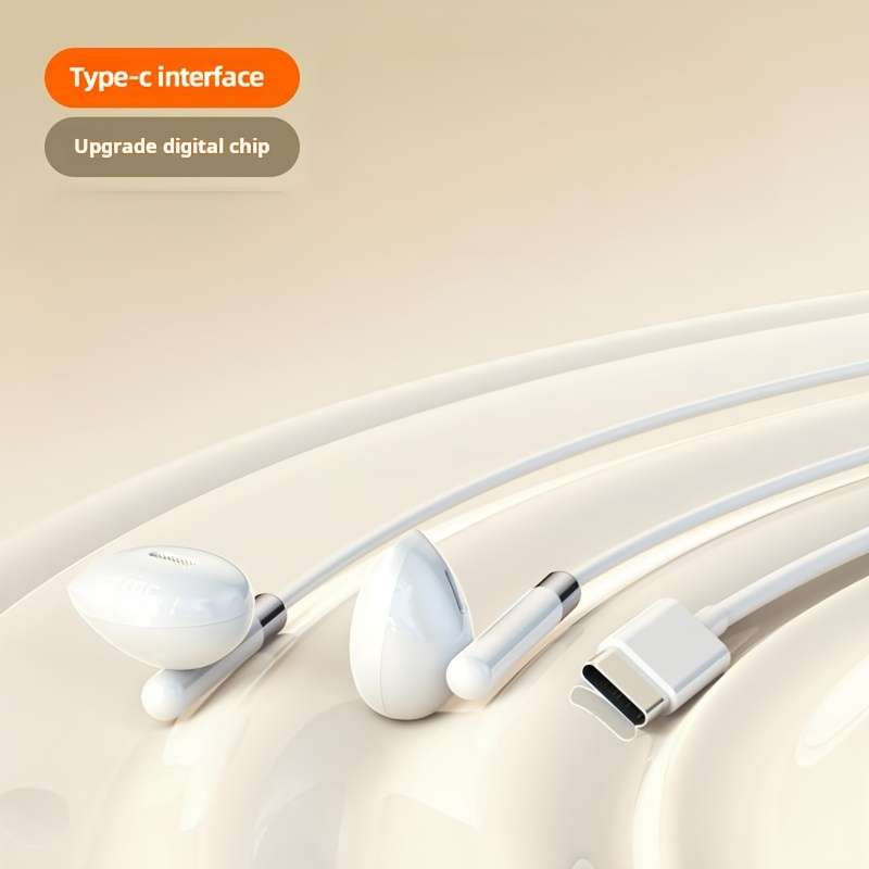 Wired Headphones White Model 3.5Mm Round Jack