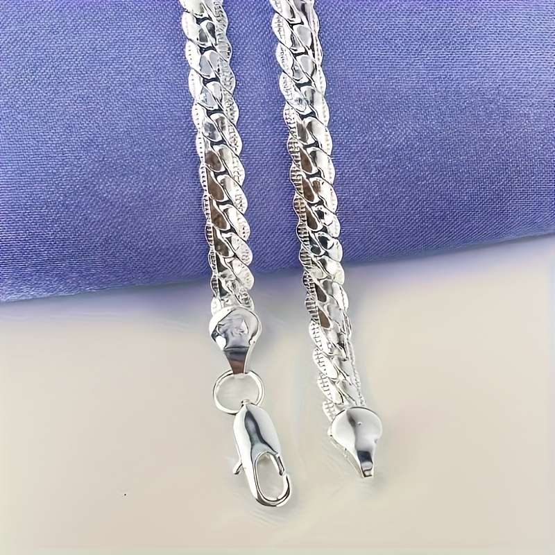 2Pcs Elegant Zinc Alloy Plated Full Silver