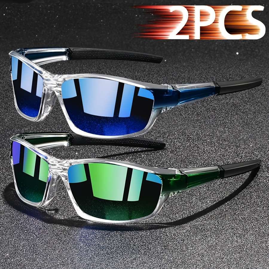 Cycling Glasses Color 2Pcs Redmirror Clearblack
