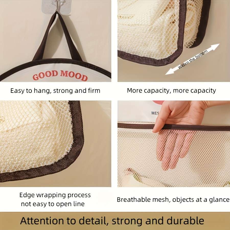 Elegant Versatile Durable Portable Large Capacity Hanging Storage Bag Polyester