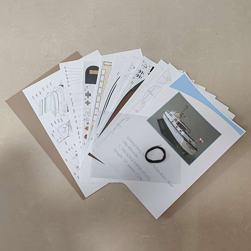 3D Jigsaw Puzzle Model Ship Model 1:100 Ferry Material Pack