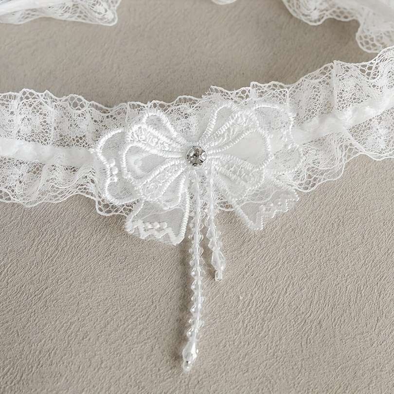 Wedding Supplies Style Ruffle Bow Rhinestone