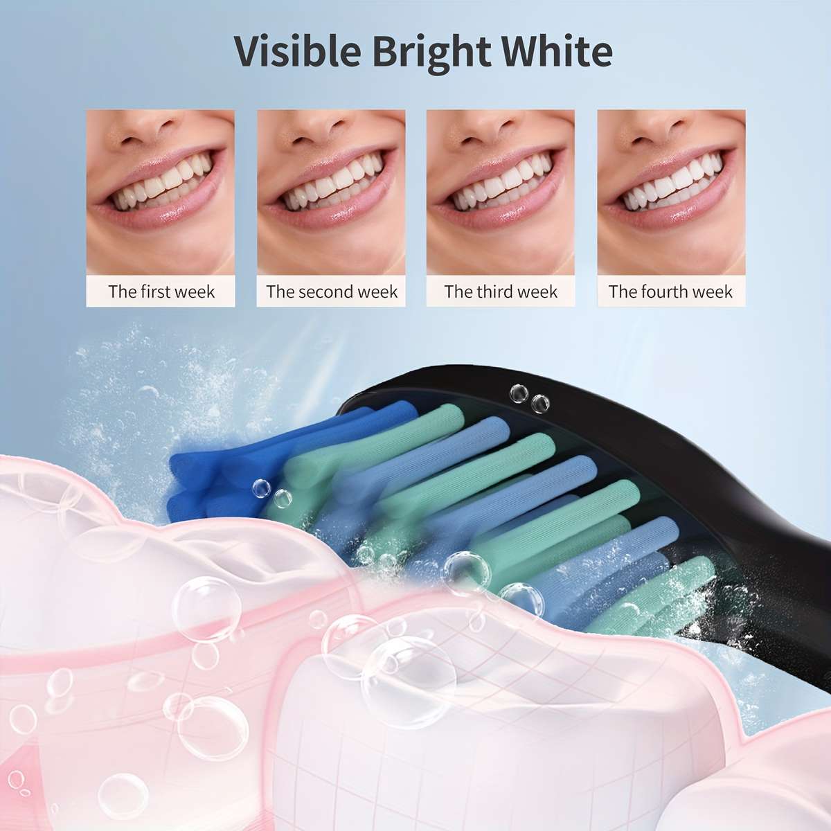 Dental Cleaner Color White 5 Nozzle 4 Head