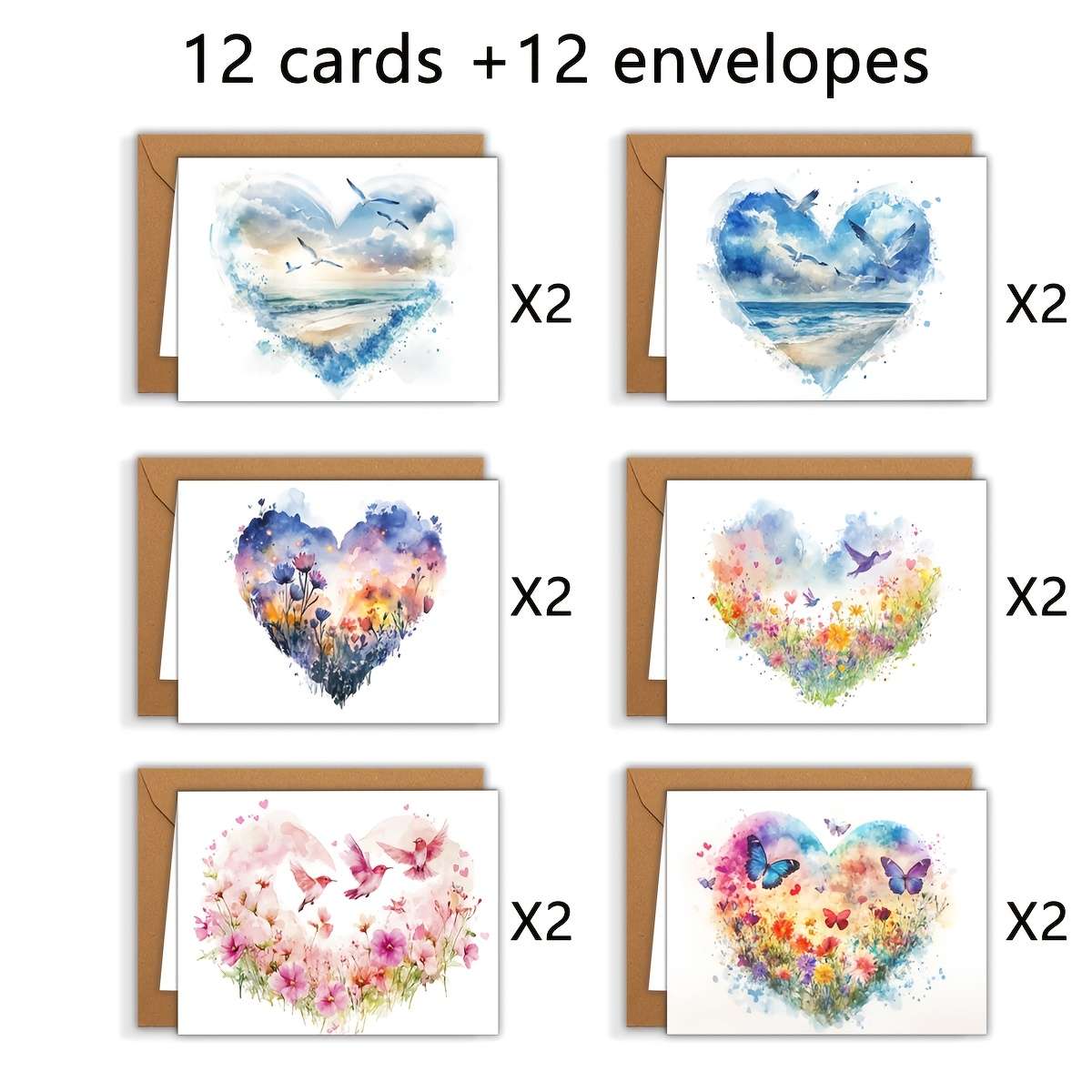 Greeting Cards Quantity 6 Pieces