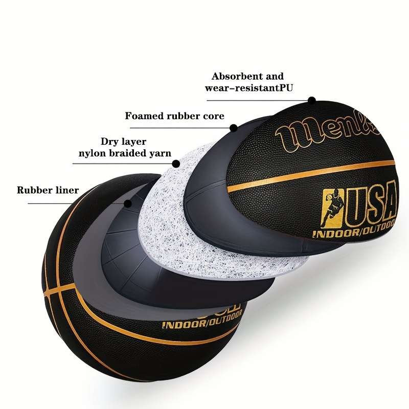 Basketball Color Black Golden