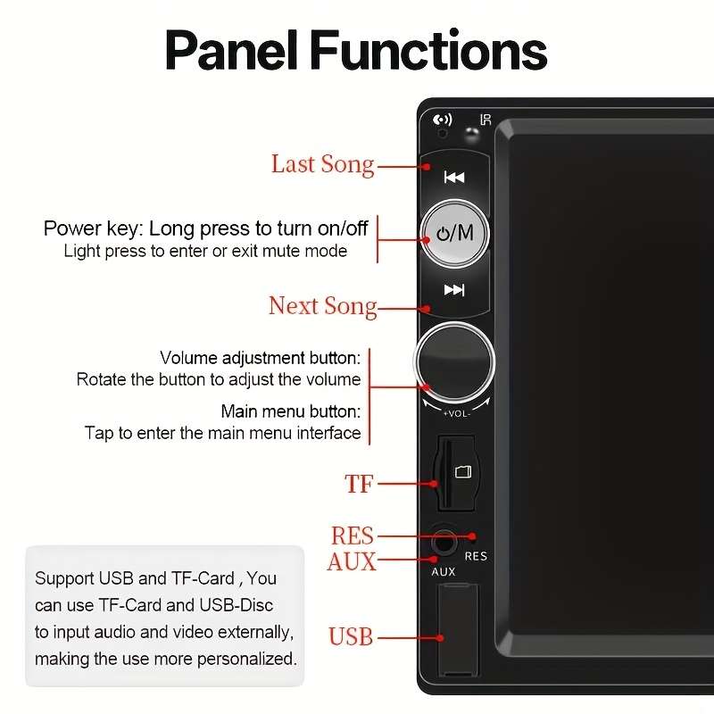 Car Audio Entertainment System Items Only Radio